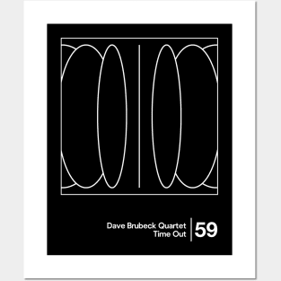 Dave Brubeck Quartet - Minimalist Graphic Design Artwork Posters and Art